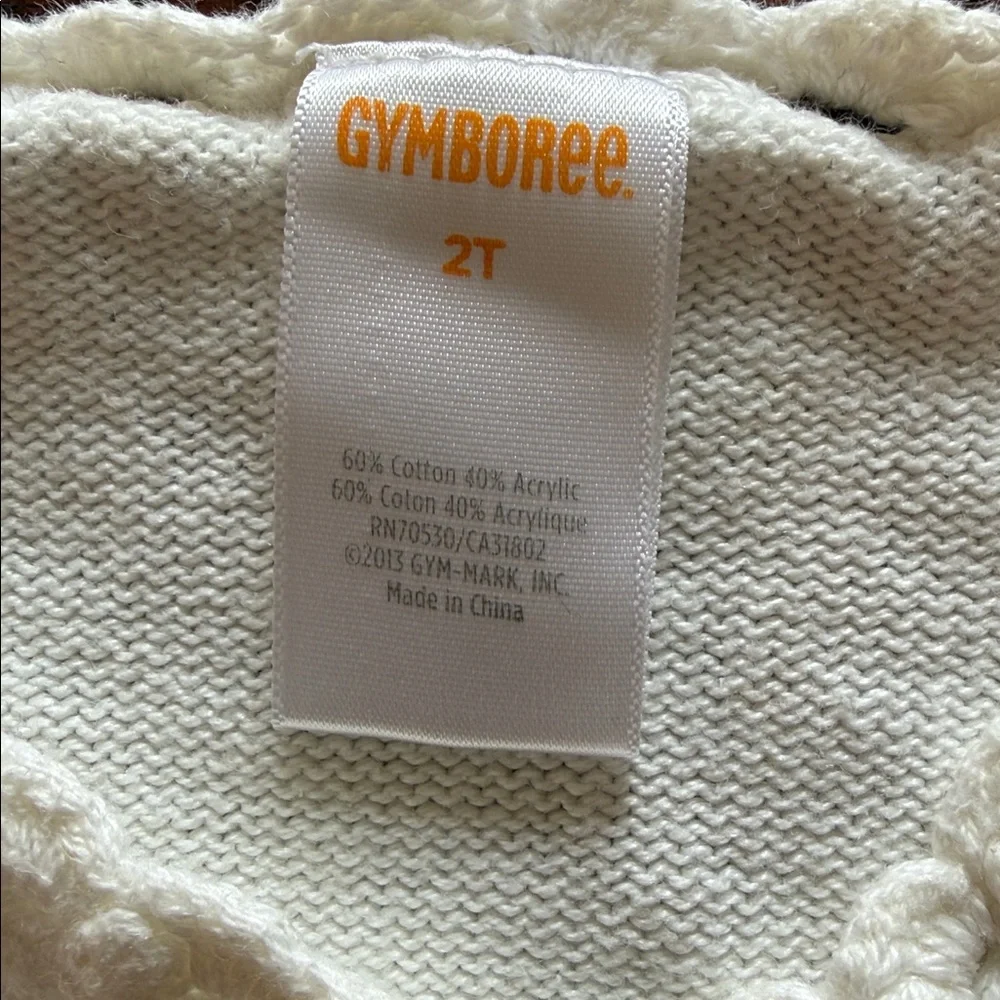 Gymboree‎ Creamy white Knit Cardigan Sz 2T